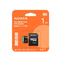 ADATA Premier Pro V30S 1TB microSDXC UHS-I Memory Card - Lightning Fast 100MB/s Speed for Ultimate Performance